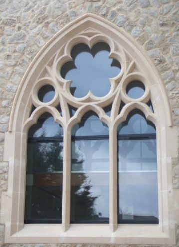 Forest Hill cast stone window