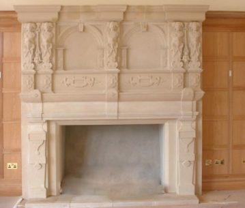 Hatchford Park cast stone fire surround