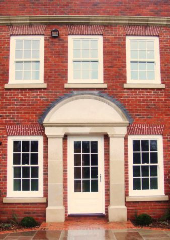 Rabbit Lane Cast Stone Portico and window cills