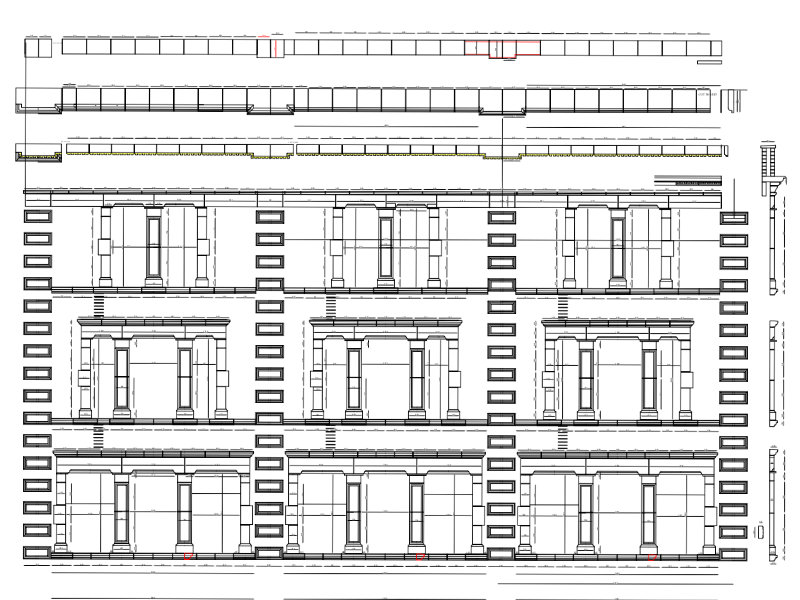 Wimbledon cast stone work building design