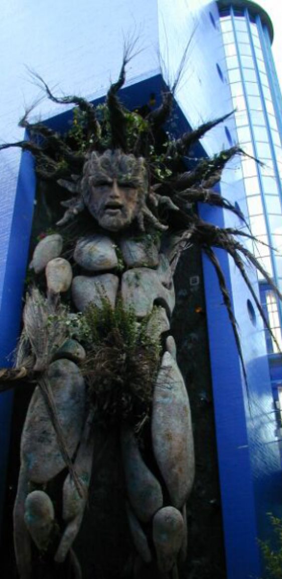 Greenman sculpture the custard factory Birmingham