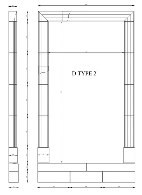 halifax house cast stone door surround